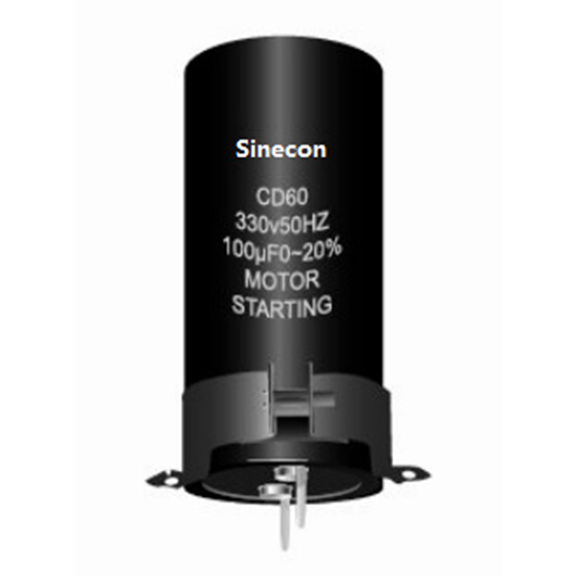CD60 Standard -Schraubanterminal -Aluminiumelektrolytkondensatoren für den Start des Motors